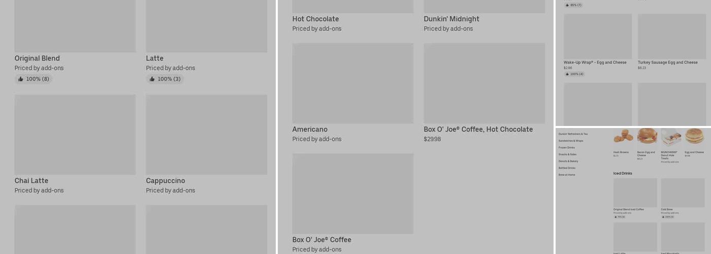 Dunkin' Menu