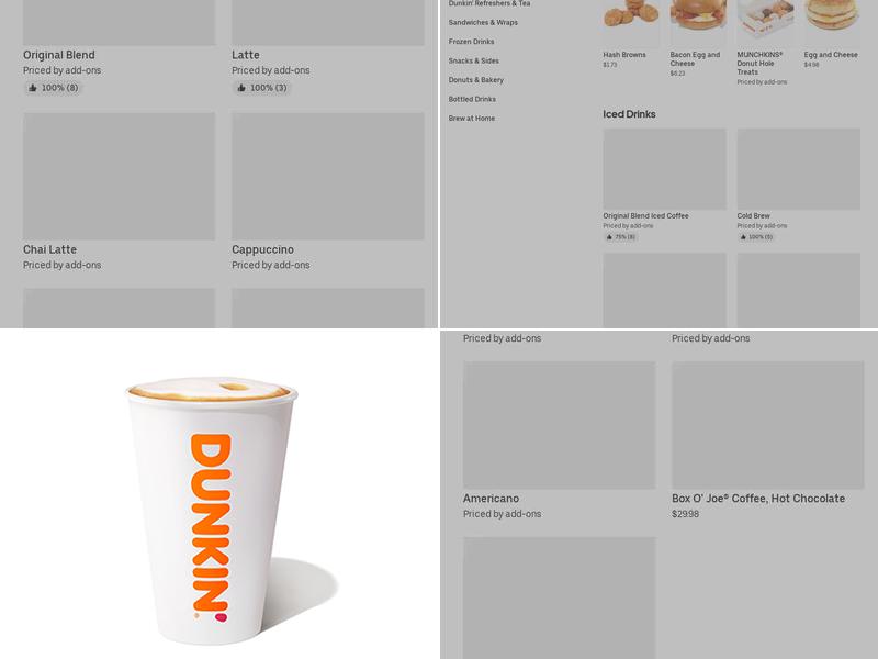 Dunkin' Menu