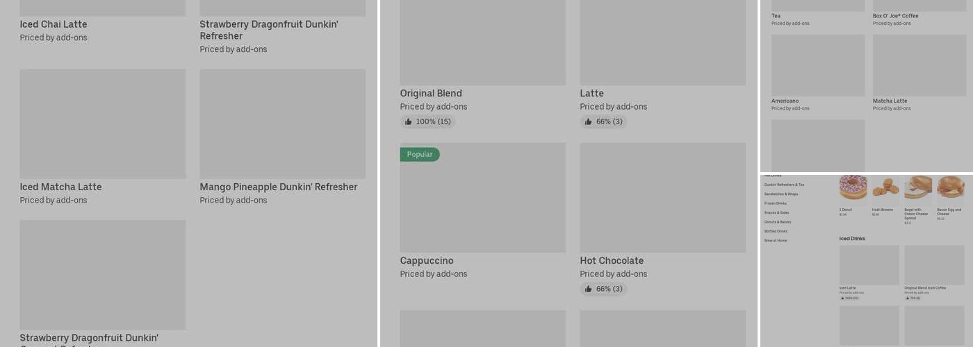 Dunkin' Menu