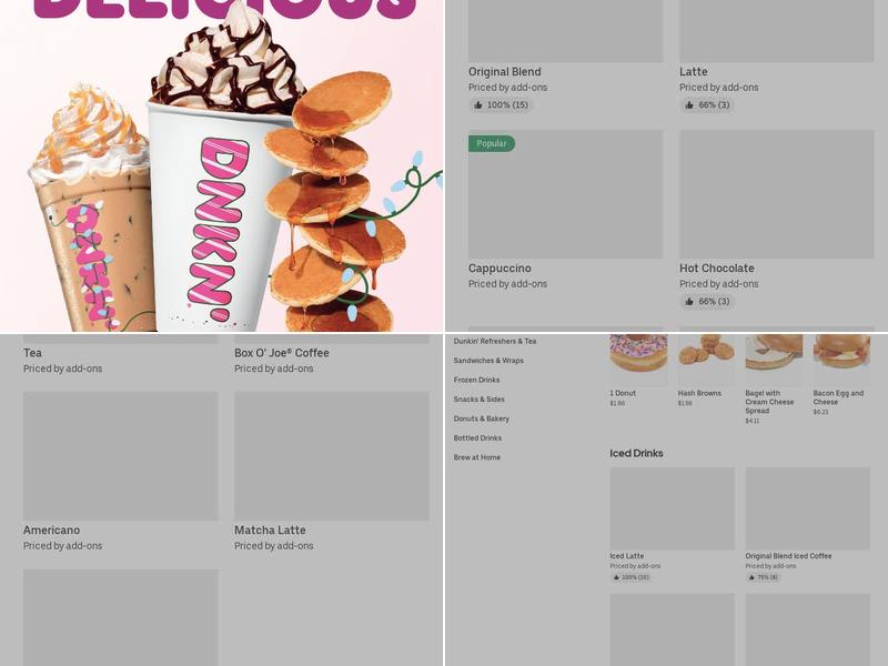 Dunkin' Menu