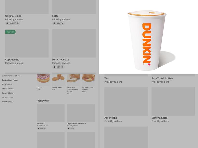 Dunkin' Menu