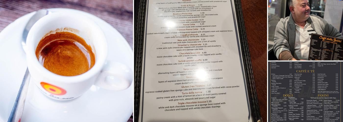 Caffè dello Sport Menu