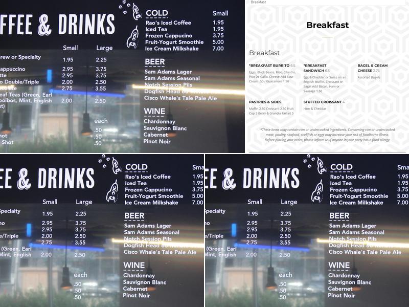 Brew Menu