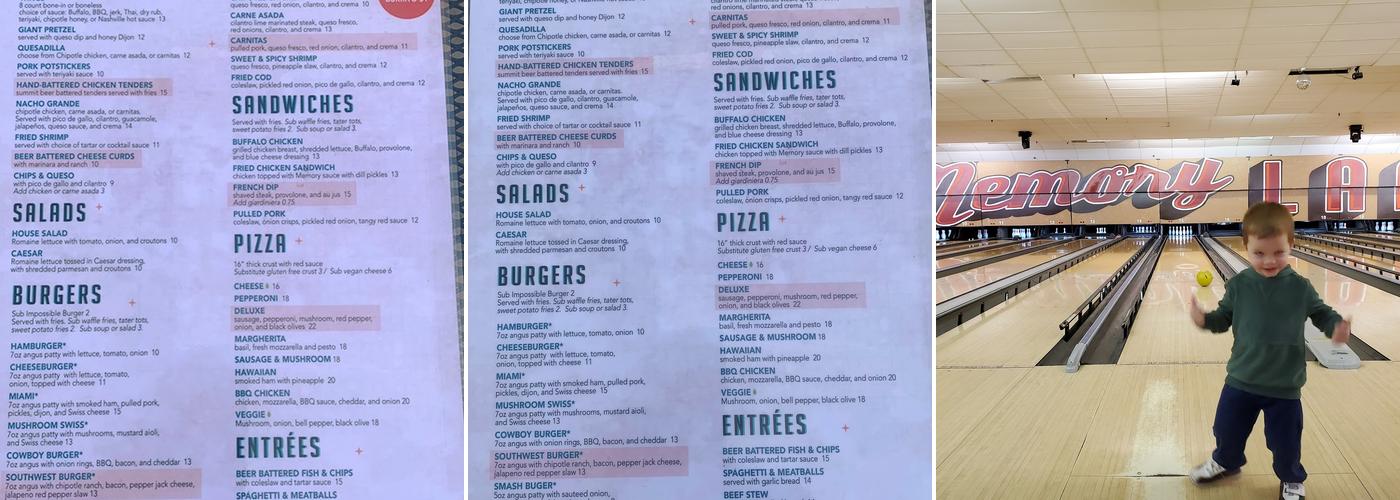 Memory Lanes Menu