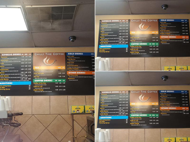 chillytime Coffee Menu