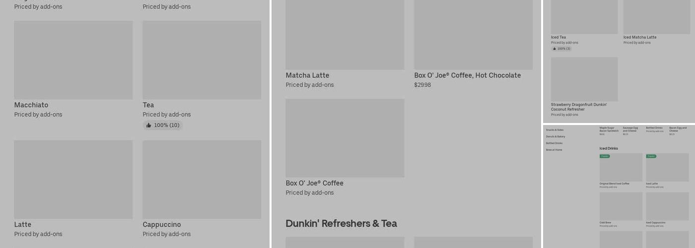 Dunkin' Menu