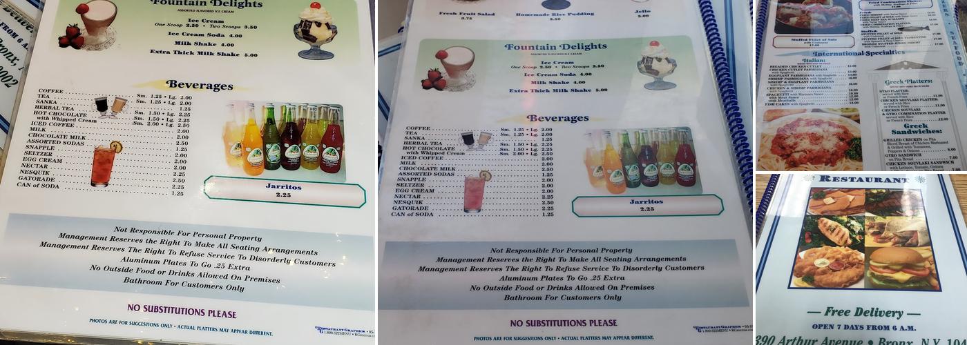 M&G II Menu