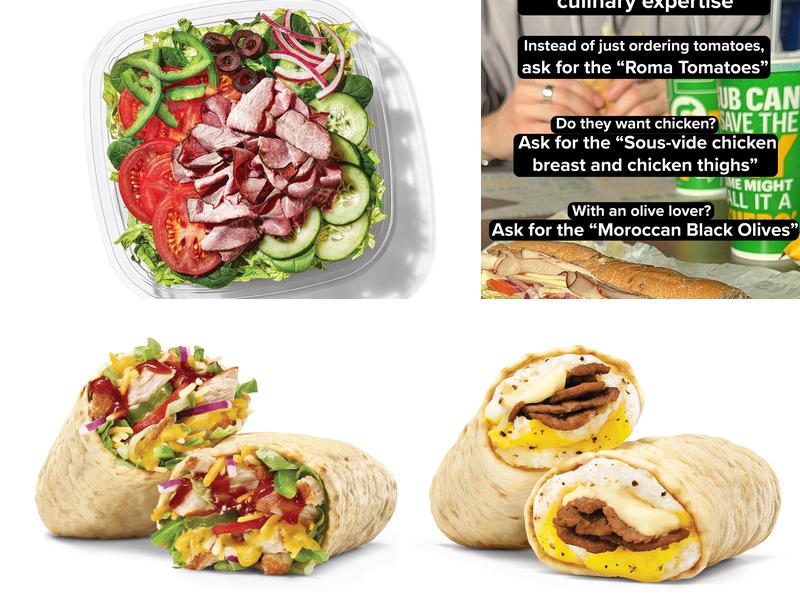 Subway Menu