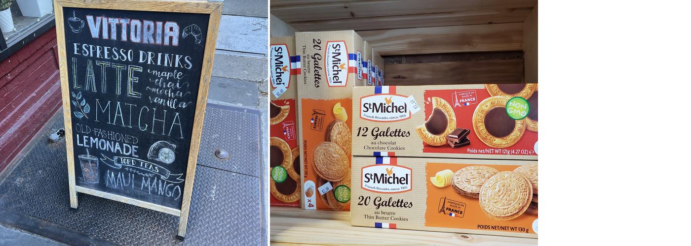 Vittoria Mercato Menu