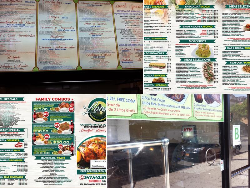 Loma Menu