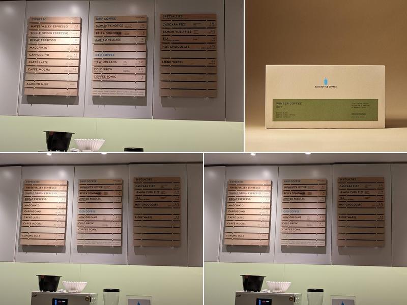 Blue Bottle Coffee Menu