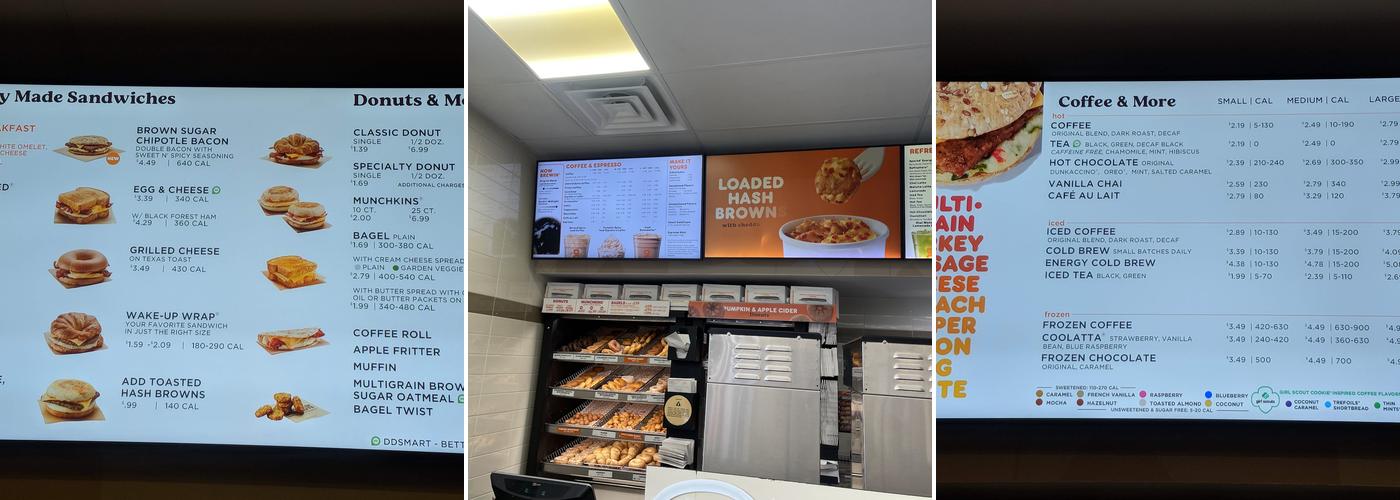 Dunkin' Menu