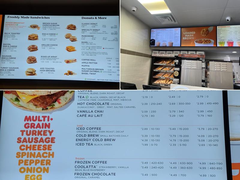 Dunkin Donuts Menu