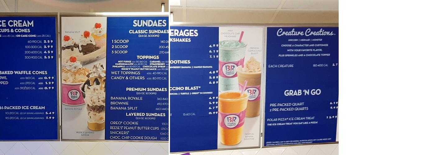 Dunkin' Menu