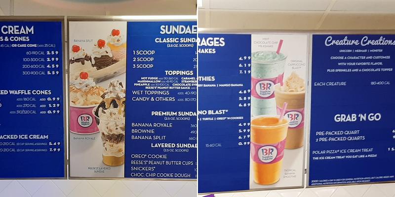 Dunkin' Menu