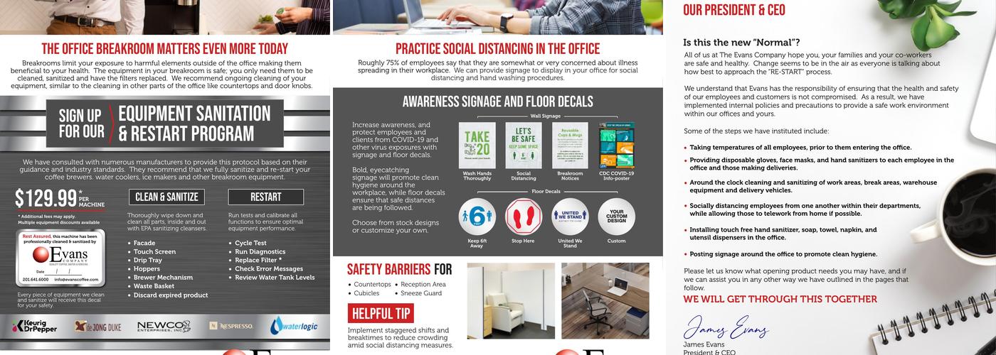 Evans Refreshment Solutions Menu