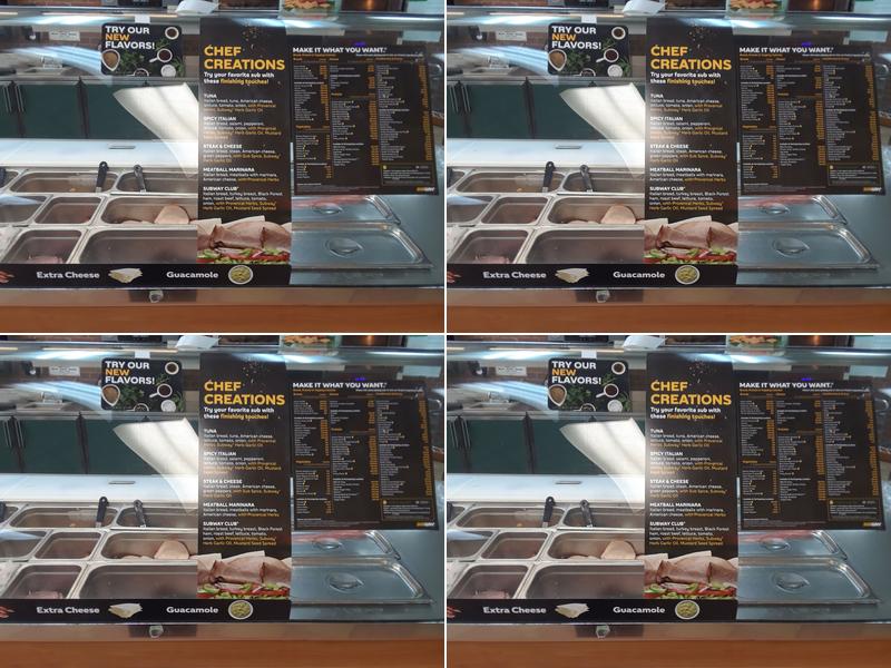 Subway Menu