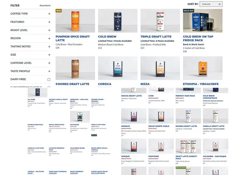 La Colombe Torrefaction Inc Menu