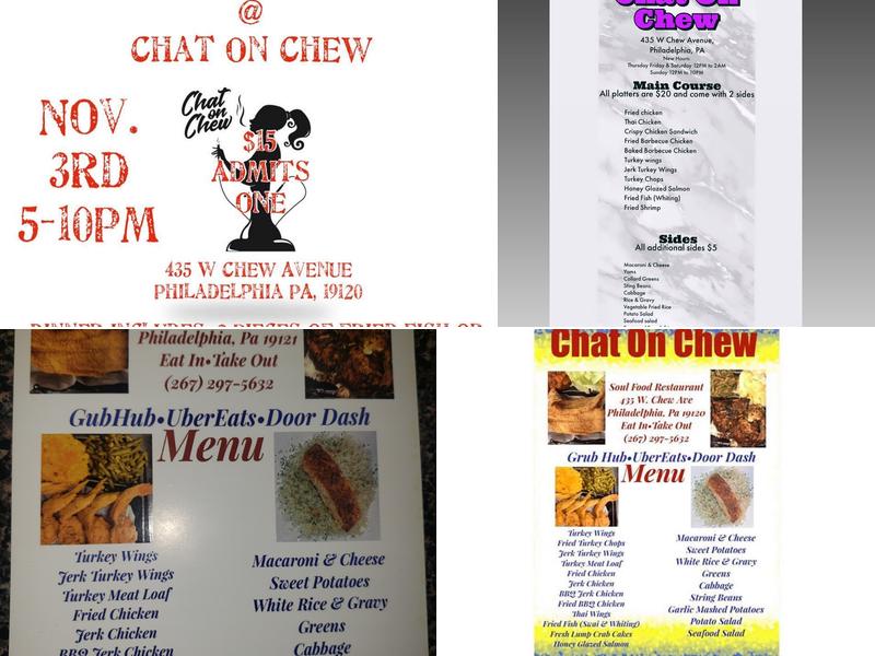 Chat On Chew Menu
