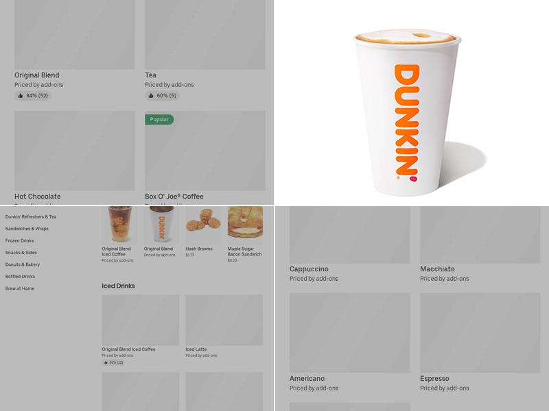 Dunkin' Menu