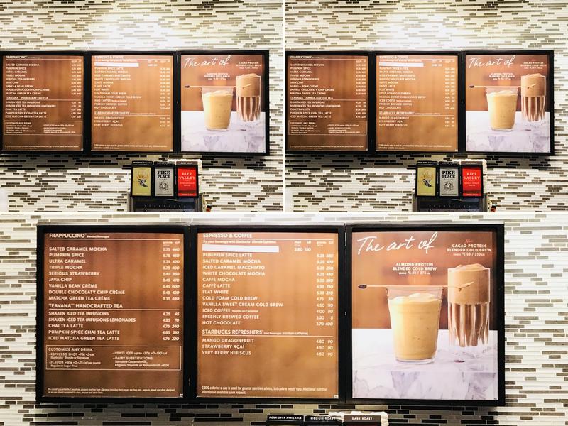 Starbucks Menu