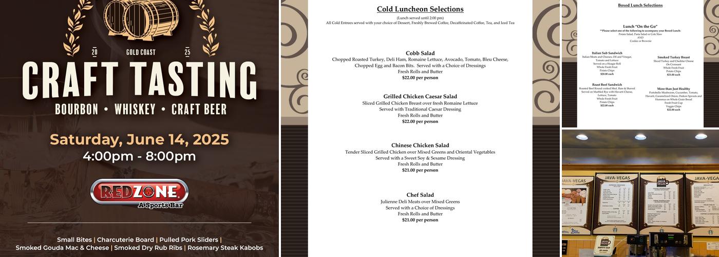 Java Vegas Menu
