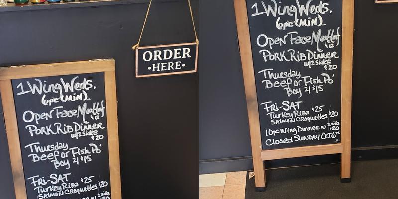 Good Times Cafe Menu