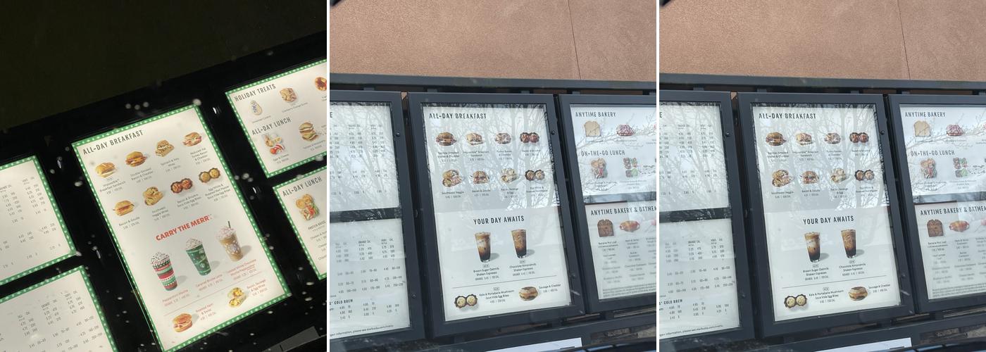 Starbucks Menu