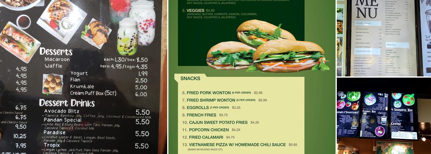 Pandan Leaf Menu