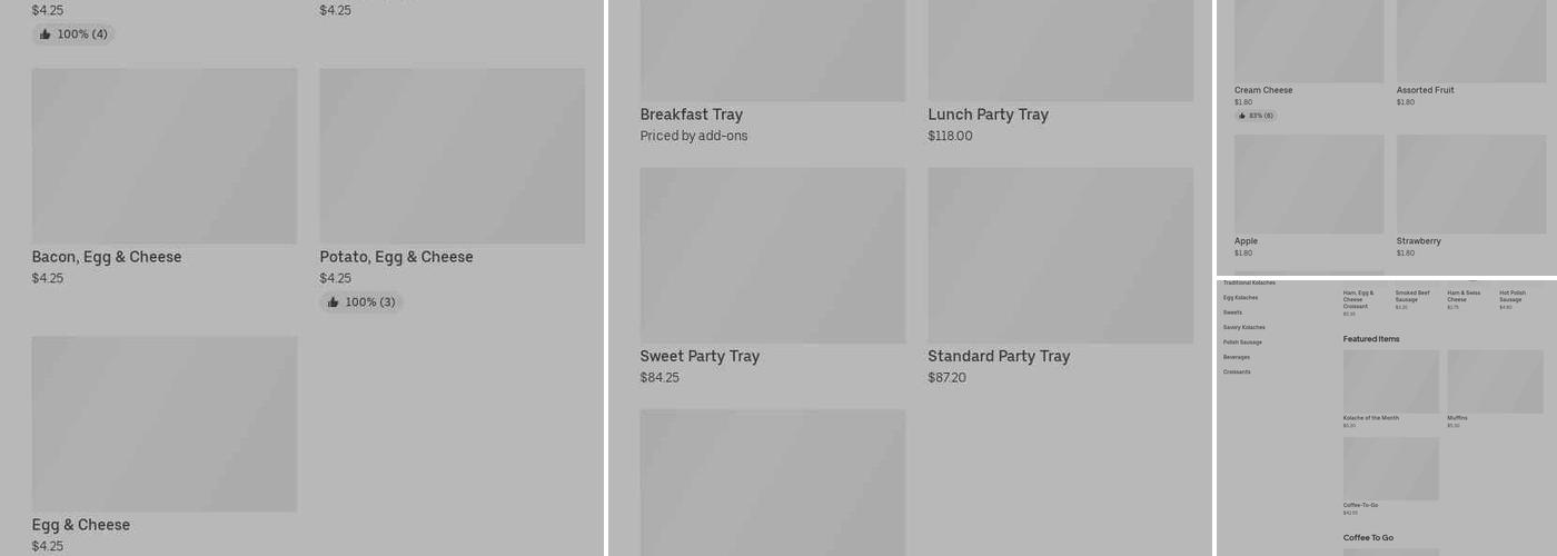 Kolache Factory Menu