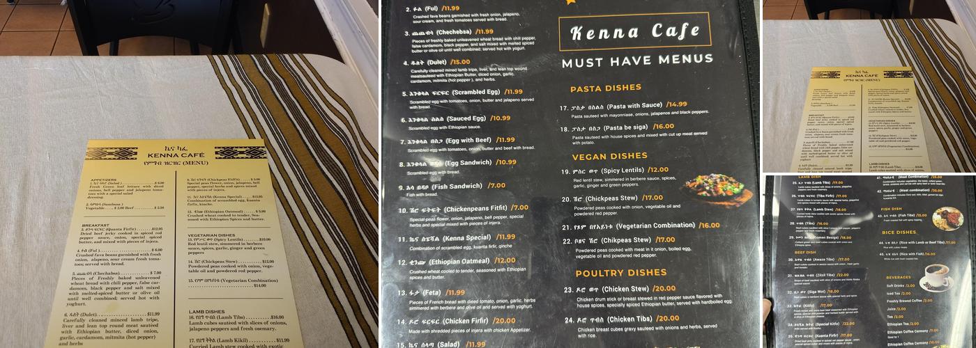Kenna Menu