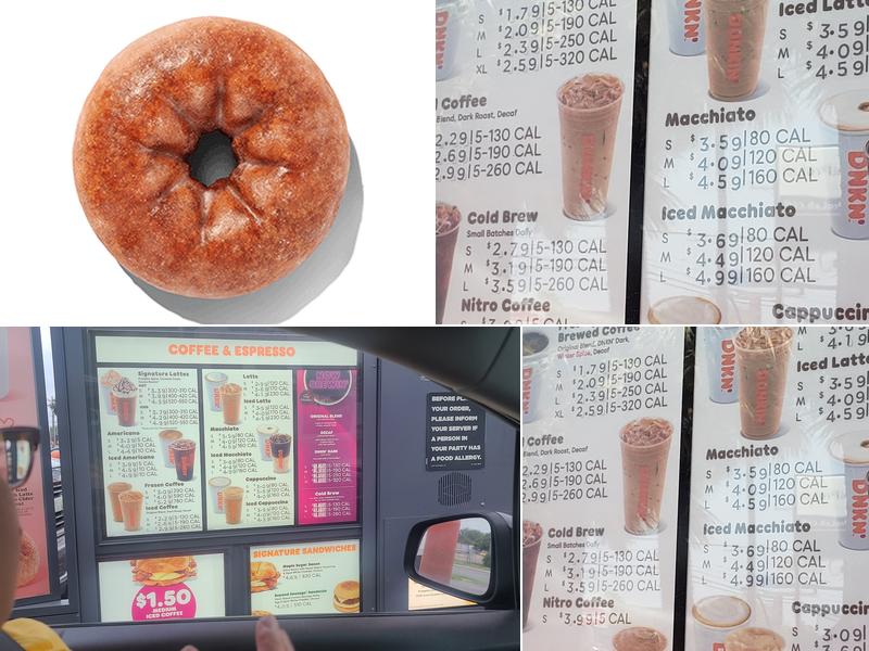 Dunkin' Menu