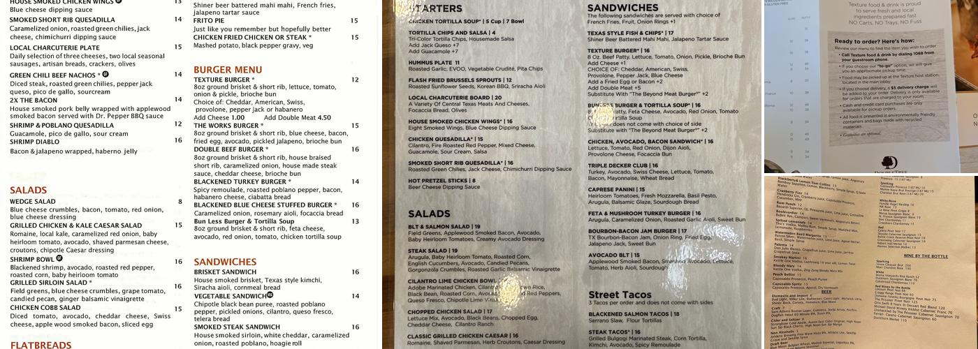 Texture Menu