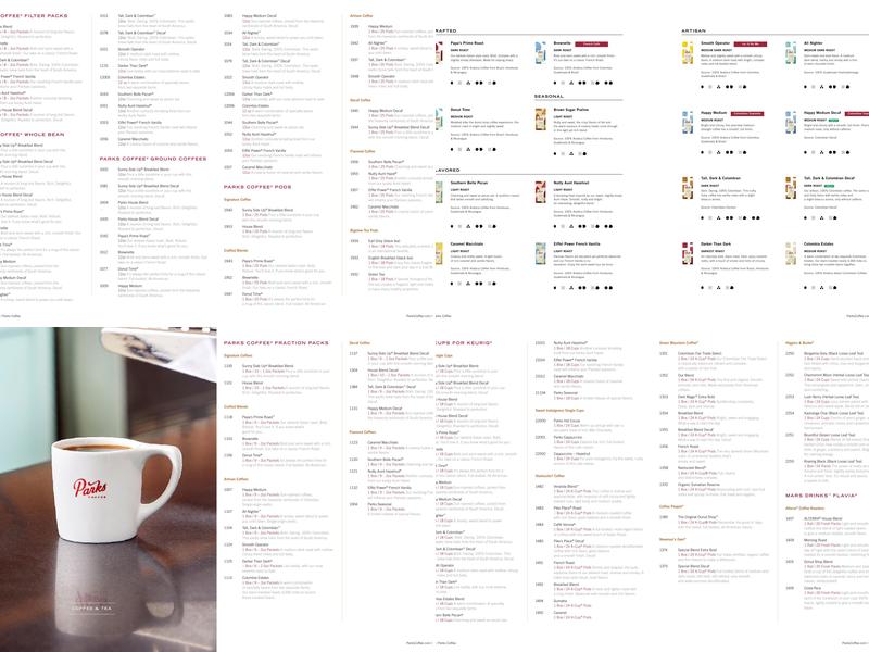 Parks Warehouse Menu