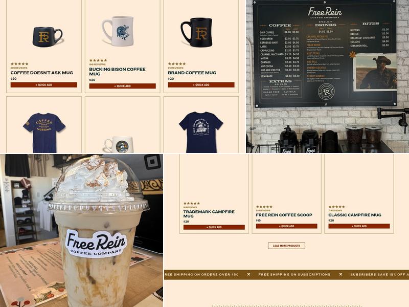 Free Rein Coffee - San Angelo Menu