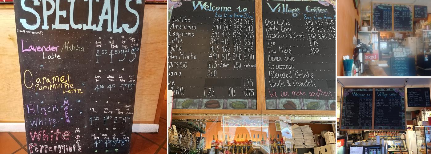 Village Coffee Menu