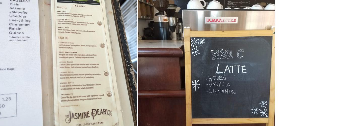 Speedboat Coffee Menu