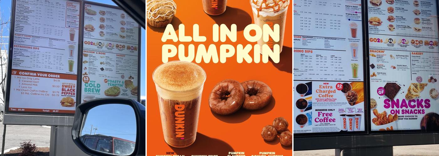 Dunkin' Menu