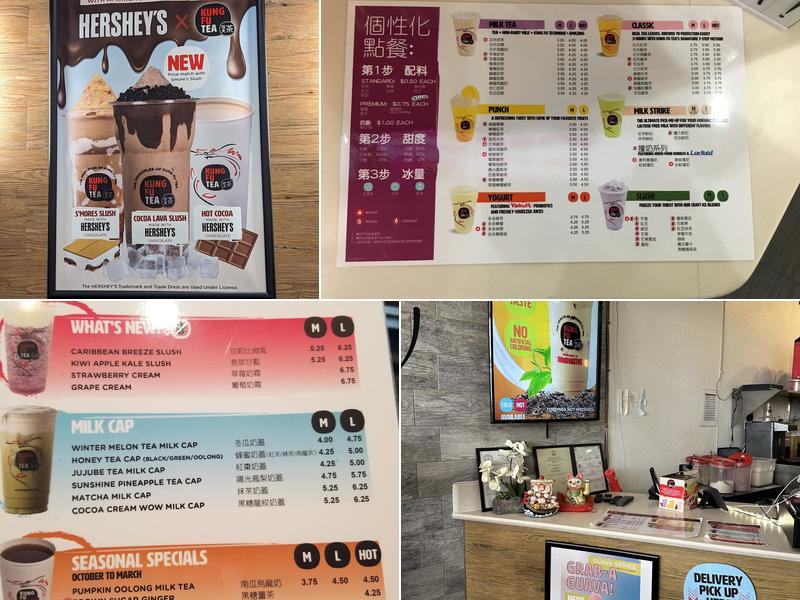 Kung Fu Tea Lynnhaven Menu