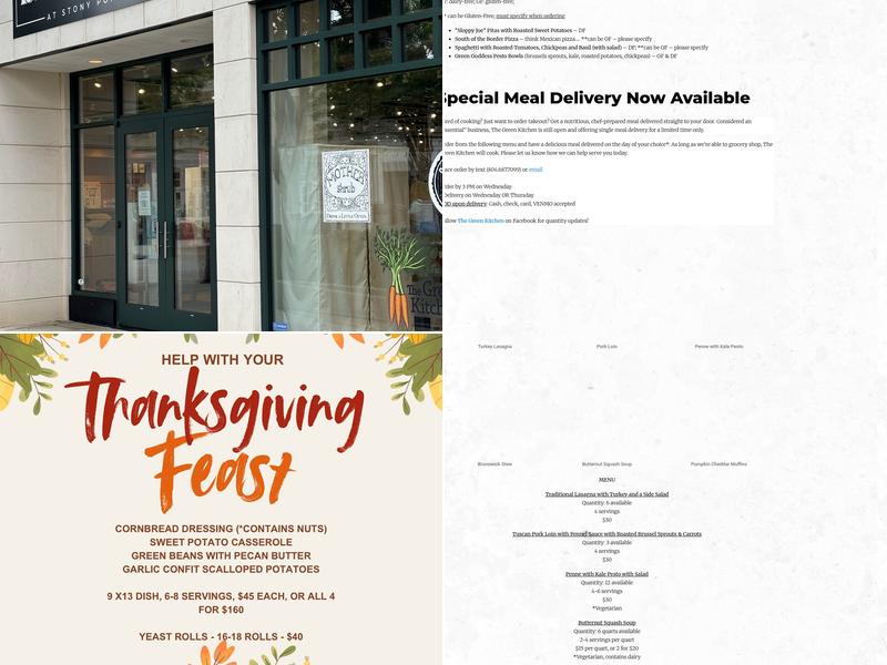 The Green Kitchen Menu