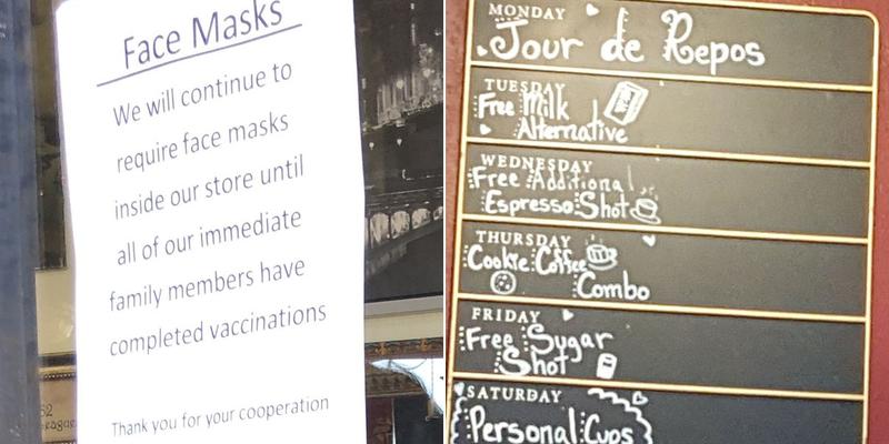 Bakery Honore Menu