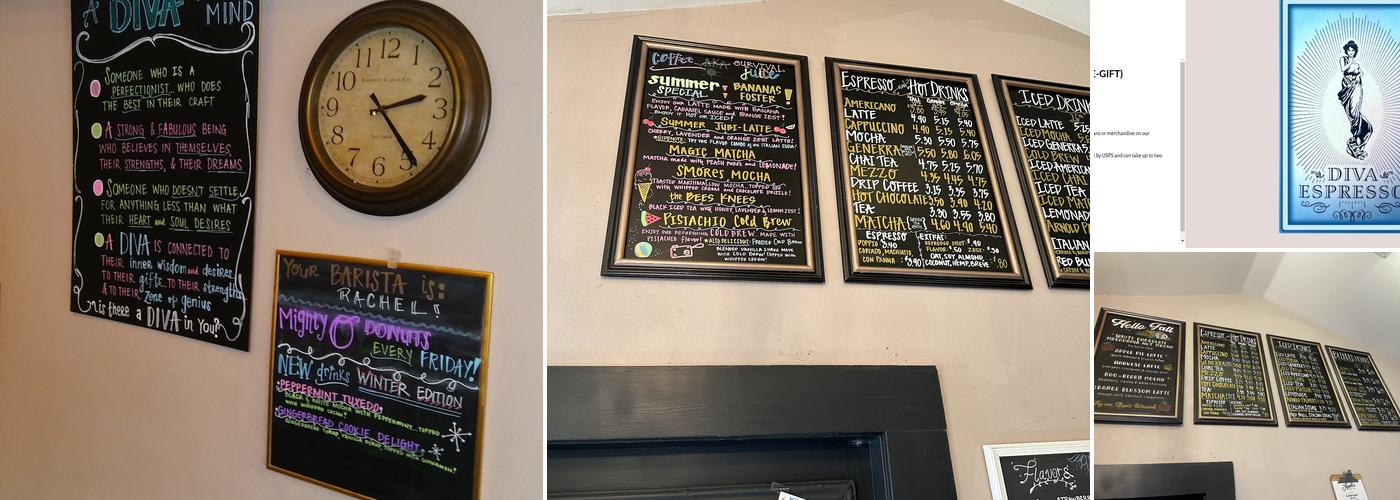 Diva Espresso Menu