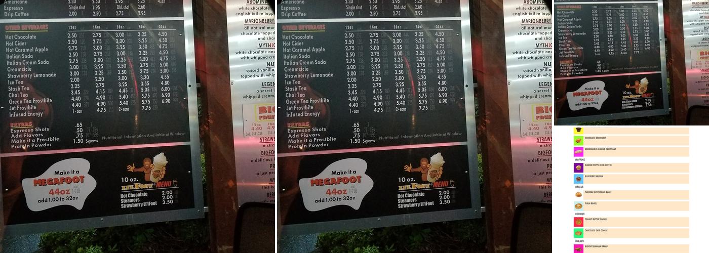 BigFoot Java Menu