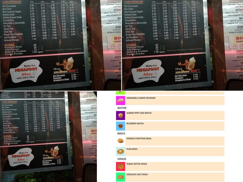 BigFoot Java Menu
