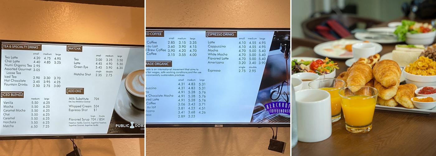 Kerckhoff Coffee House Menu