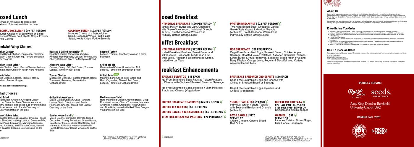 Literatea Menu
