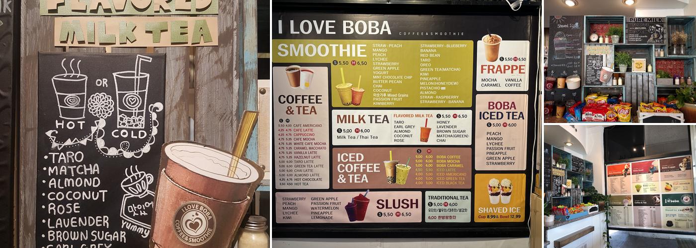 I Love Boba Menu