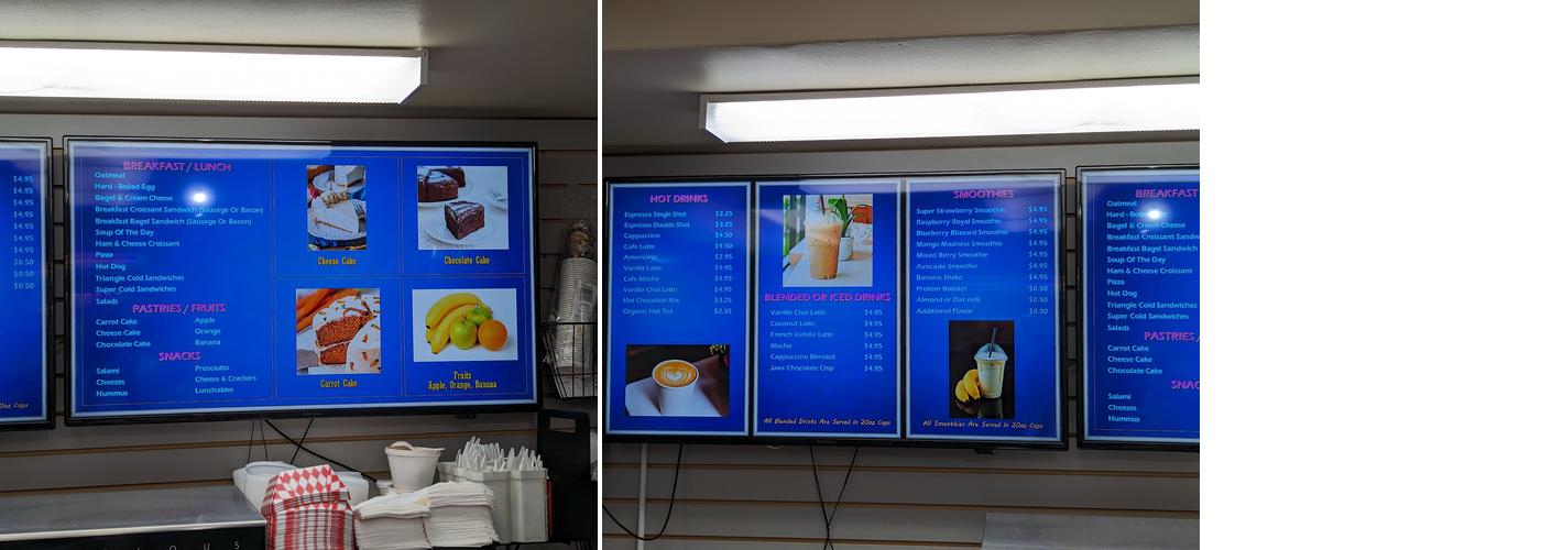 Begin's Café Menu