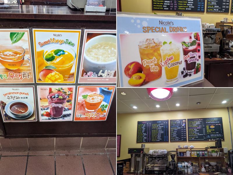 Nicole's Coffee Shop Menu