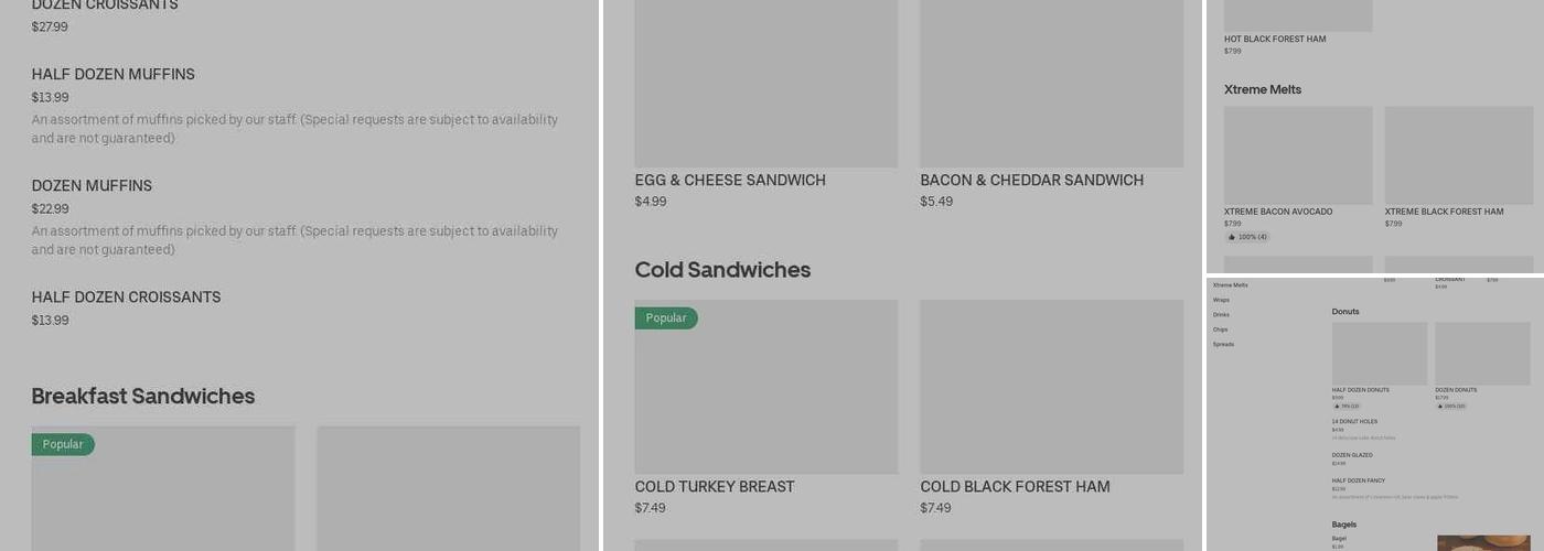 Winchell's Donut House Menu